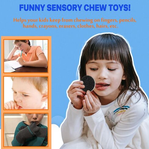 Chew Necklaces for Sensory Kids, Sensory Chewy Toys for Boys with Autism, ADHD, SPD, Chewing, Silicone Chewing Necklace Reduce Adult Anxiety Fidgeting in Saudi Arabia