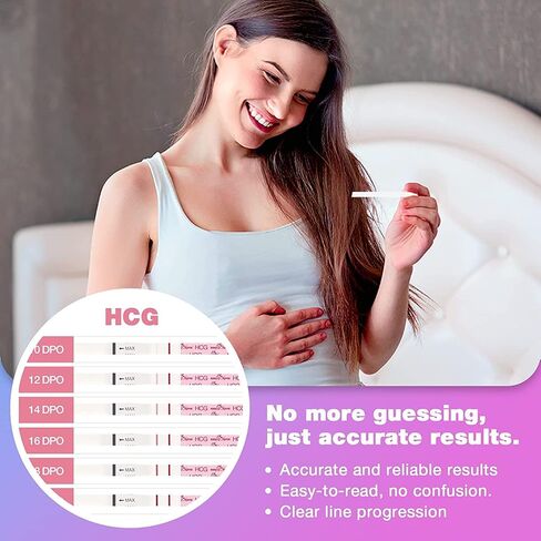 مجموعة شرائط اختبار الإباضة والحمل: Easy@Home 100 اختبار إباضة 20 اختبار حمل - مدعوم من تطبيق Premom Ovulation | 100LH + 20HCG in Saudi Arabia