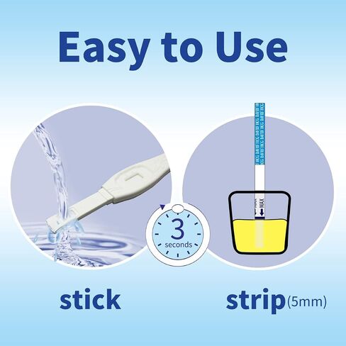 David 3 HCG Pregnancy Test Midstream Sticks and 3 Test Strips with 3 Free Urine Cups Individually-Sealed Combo Pack Rapid Detection… in Saudi Arabia