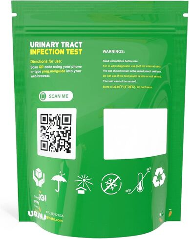 20 شريط اختبار لعدوى المسالك البولية من بريجمات، معبأة بشكل فردي (20 قطعة) in Kuwait