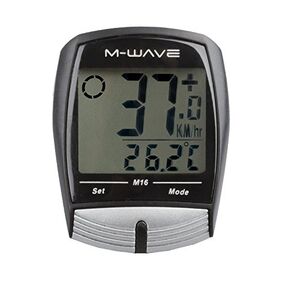 M-Wave M16 Bicycle Computer, Black