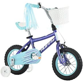Huffy Zazzle Girl's Bike for Kids with Training Wheels, Streamers, and Basket