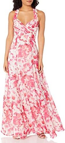 Calvin Klein Women's Floral Print V-Neck Gown in Saudi Arabia