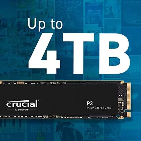 Crucial P3 1TB PCIe Gen3 3D NAND NVMe M.2 SSD, up to 3500MB/s - CT1000P3SSD8 in Kuwait