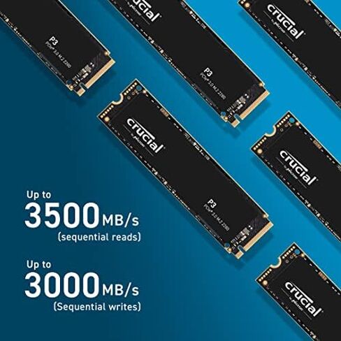 Crucial P3 1TB PCIe Gen3 3D NAND NVMe M.2 SSD, up to 3500MB/s - CT1000P3SSD8 in Kuwait