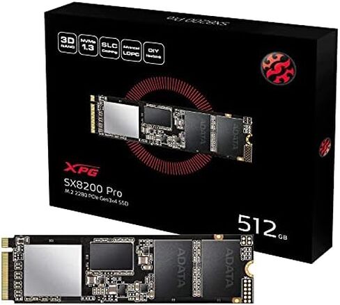 XPG SX6000 Lite 512GB PCIe 3D NAND PCIe Gen3x4 M.2 2280 NVMe 1.3 R/W up to 1800/1200MB/s SSD (ASX6000LNP-512GT-C) in Kuwait