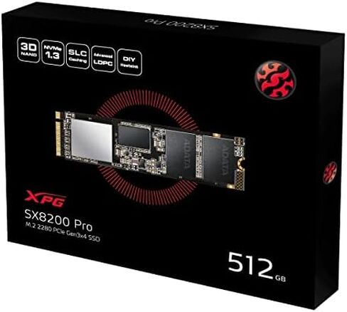 XPG SX6000 Lite 512GB PCIe 3D NAND PCIe Gen3x4 M.2 2280 NVMe 1.3 R/W up to 1800/1200MB/s SSD (ASX6000LNP-512GT-C) in Kuwait
