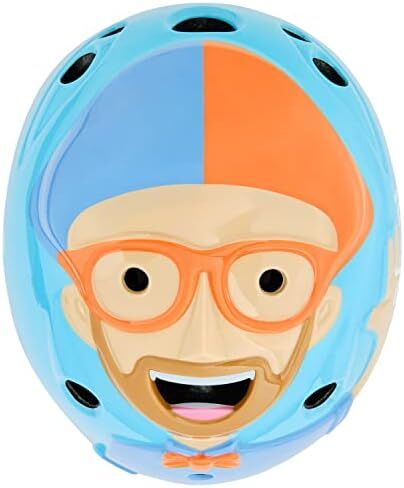 Blippi Kids' Bike Helmet - from Toddler to Youth Helmets - 12 Vents & Adjustable Fit - Multi-Sport Kids Helmet for Cycling, Skateboarding, & Scooter - Age 2-8 yrs in Saudi Arabia