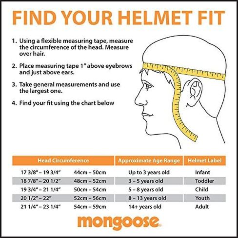 Mongoose Thrasher Youth Bike Helmet, Lightweight Microshell Design in Saudi Arabia