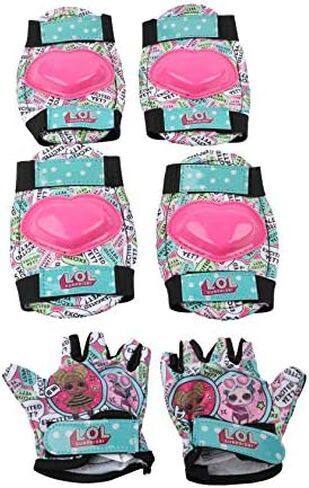 LOL Surprise Signature Series Protective Knee Pads & Elbow Pads for Kids Bike, for Ages 3+, Pink in Saudi Arabia