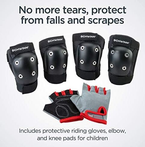 Schwinn Kids Protective Bike Gloves, Knee and Elbow Pads in Saudi Arabia