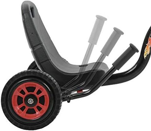عربة دواسة تايفون المحدودة من هاوك (هونج كونج) مزودة بقضبان مقبض للتعليق على شكل قرد وإطارات مطاطية حقيقية بحافة أمامية 38.1 سم ومقعد منخفض قابل للتعديل in Kuwait