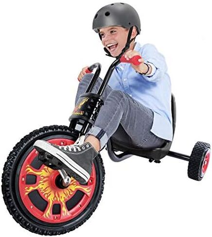 عربة دواسة تايفون المحدودة من هاوك (هونج كونج) مزودة بقضبان مقبض للتعليق على شكل قرد وإطارات مطاطية حقيقية بحافة أمامية 38.1 سم ومقعد منخفض قابل للتعديل in Kuwait