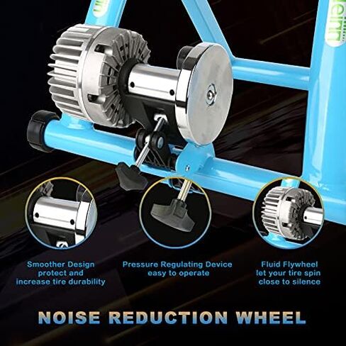 حامل مدرب الدراجة السائل من سايكلين لركوب الدراجات في الأماكن المغلقة مع تقليل الضوضاء، حامل تدريب محمول للدراجات الهوائية مع عجلة سوائل، مدرب مقاوم للدراجات النارية والدراجات الجبلية in Kuwait