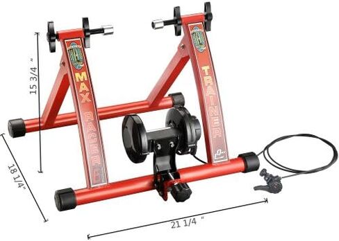 RAD Cycle Products Max Racer 7 Levels of with Smooth Magnetic Resistance Bicycle Trainer Allows You to Work Out with Your Bike in Kuwait