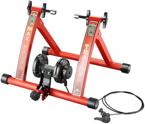 RAD Cycle Products Max Racer 7 Levels of with Smooth Magnetic Resistance Bicycle Trainer Allows You to Work Out with Your Bike in Kuwait
