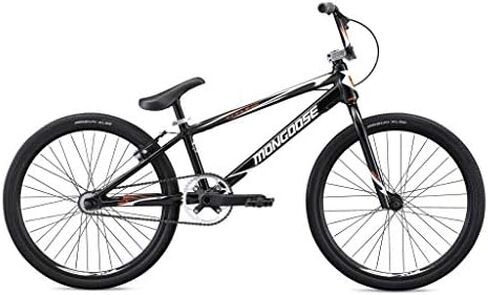 Mongoose Title Elite 24 BMX Race Bike with 24-Inch Wheels in Black for Advanced and Returning Riders, Featuring Professional-Grade 6061 Tectonic T1 Biaxial Hydroformed and Butted Aluminum Frame in Saudi Arabia