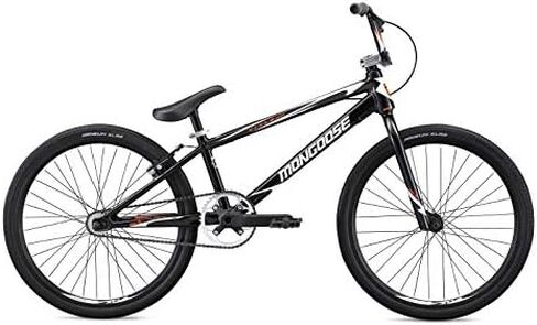 Mongoose Title Elite 24 BMX Race Bike with 24-Inch Wheels in Black for Advanced and Returning Riders, Featuring Professional-Grade 6061 Tectonic T1 Biaxial Hydroformed and Butted Aluminum Frame in Saudi Arabia