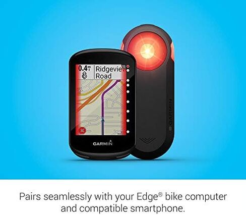 Garmin Edge® 1030 Plus، جهاز كمبيوتر GPS لركوب الدراجات/الدراجة وVaria RTL515، رادار الرؤية الخلفية لركوب الدراجات مع ضوء خلفي، تنبيهات مرئية ومسموعة للمركبات التي تصل إلى 153 ياردة، 010-02376-00، مقاس واحد in Kuwait