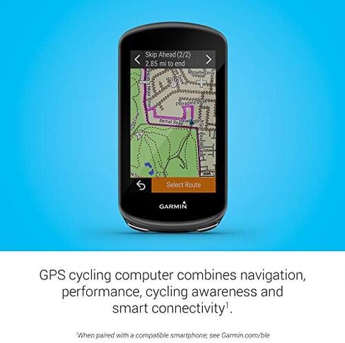 Garmin Edge® 1030 Plus، جهاز كمبيوتر GPS لركوب الدراجات/الدراجة وVaria RTL515، رادار الرؤية الخلفية لركوب الدراجات مع ضوء خلفي، تنبيهات مرئية ومسموعة للمركبات التي تصل إلى 153 ياردة، 010-02376-00، مقاس واحد in Kuwait