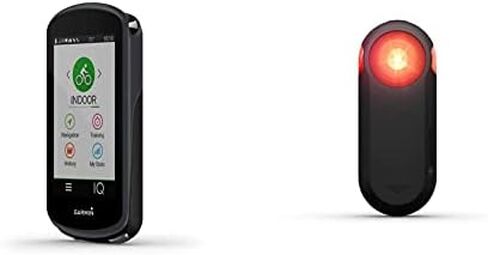 Garmin Edge® 1030 Plus، جهاز كمبيوتر GPS لركوب الدراجات/الدراجة وVaria RTL515، رادار الرؤية الخلفية لركوب الدراجات مع ضوء خلفي، تنبيهات مرئية ومسموعة للمركبات التي تصل إلى 153 ياردة، 010-02376-00، مقاس واحد in Kuwait
