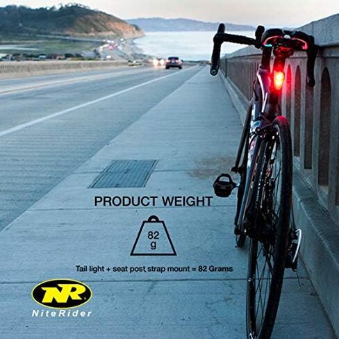 NiteRider Solas 100 Lumens USB Rechargeable Bike Tail Light Powerful Daylight Visible Bicycle LED Rear Light Easy to Install Road Mountain City Commuting Adventure Cycling Safety Flash in Saudi Arabia