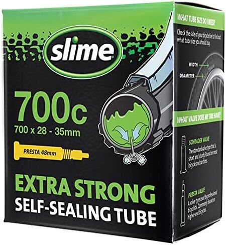 أنبوب داخلي للدراجة Slime 30086 مع مانع تسرب للثقب، قوي للغاية، إغلاق ذاتي، منع وإصلاح، صمام بريستا، 700 × 28-35 مم in Saudi Arabia