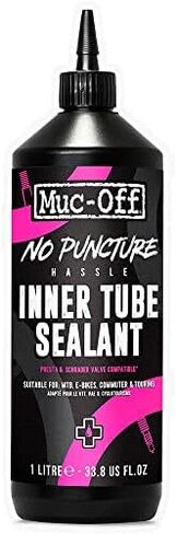 Muc Off No Puncture Hassle Inner Tube Sealant, 1 Liter - Advanced Bicycle Tyre Sealant for Repairing Inner Tube Punctures of Up to 4mm in Saudi Arabia