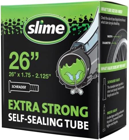 أنبوب داخلي للدراجة Slime 30045 مع مانع تسرب للثقب، قوي للغاية، إغلاق ذاتي، منع وإصلاح، صمام شريدر، 26 بوصة × 1.75-2.125 بوصة in Saudi Arabia
