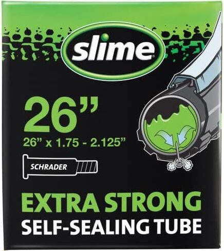 أنبوب داخلي للدراجة Slime 30045 مع مانع تسرب للثقب، قوي للغاية، إغلاق ذاتي، منع وإصلاح، صمام شريدر، 26 بوصة × 1.75-2.125 بوصة in Saudi Arabia