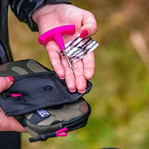 Muc Off Puncture Plug Repair Kit - Puncture Repair Kit for Tubeless Bike Tyres - Includes 2-in-1 Puncture Plug/Reamer Tool, 10 Puncture Plugs & Pouch in Saudi Arabia