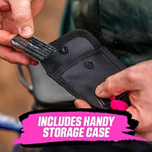 Muc Off Puncture Plug Repair Kit - Puncture Repair Kit for Tubeless Bike Tyres - Includes 2-in-1 Puncture Plug/Reamer Tool, 10 Puncture Plugs & Pouch in Saudi Arabia