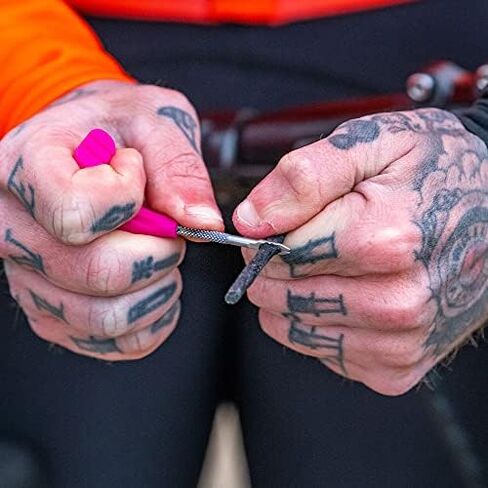 Muc Off Puncture Plug Repair Kit - Puncture Repair Kit for Tubeless Bike Tyres - Includes 2-in-1 Puncture Plug/Reamer Tool, 10 Puncture Plugs & Pouch in Saudi Arabia