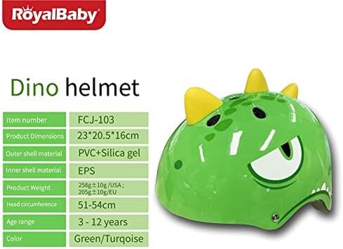 خوذات دراجات الأطفال من Royalbaby Dino in Kuwait