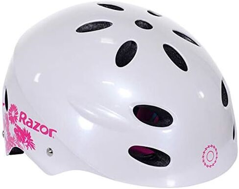 Razor V-12 Multi-Sport Helmet - CPSC Approved Kid’s Helmet with Adjustable Strap - Lightweight Kid’s Bike Helmet with Foam Padding for ‎Cycling & Skateboarding in Saudi Arabia