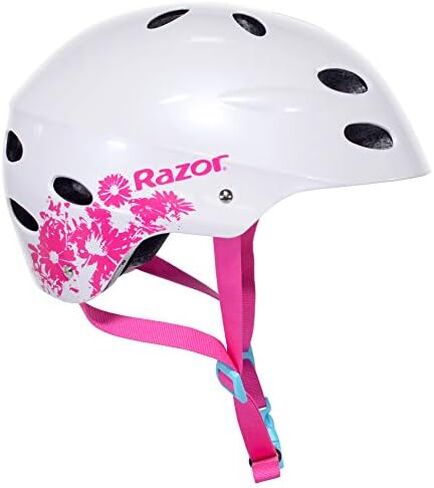 Razor V-12 Multi-Sport Helmet - CPSC Approved Kid’s Helmet with Adjustable Strap - Lightweight Kid’s Bike Helmet with Foam Padding for ‎Cycling & Skateboarding in Saudi Arabia