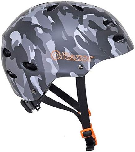 Razor V-12 Multi-Sport Helmet - CPSC Approved Kid’s Helmet with Adjustable Strap - Lightweight Kid’s Bike Helmet with Foam Padding for ‎Cycling & Skateboarding in Saudi Arabia