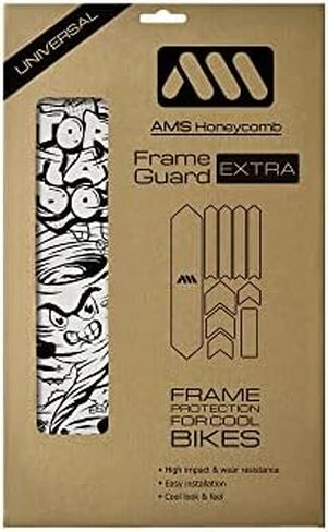 إطار حماية عالي التأثير من AMS على الطراز الجبلي بالكامل شبه شفاف - يحمي دراجتك من الخدوش والضربات in Kuwait