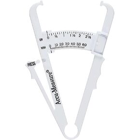 Accu-Measure Body Fat Caliper - Handheld BMI Body Fat Measurement Device - Skinfold Caliper Measures Body Fat for Men and Women in Saudi Arabia