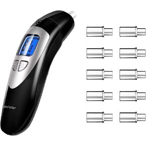 Ketone Breath Analyzer, Keto Breath Meter for Testing Ketosis with 10 Mouthpieces(Black) in Kuwait