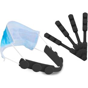 4 Pcs Mask Strap Extender, Anti-Tightening Mask Holder Hook Ear Strap Accessories Ear Grips Extension Mask Buckle Ear Pain Relieved Four Colours
