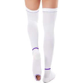 T.E.D. Anti Embolism Stockings Thigh High Knee High for Women Men, 15-20 mmHg Compression TED Hose with Inspect Toe Hole