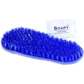 Soapy Soles Foot Scrubbing Pad & Massager, Pearl Blue in Saudi Arabia