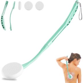 Lotion Applicator for Back, 20.5" Back Lotion Applicator, Back Lotion Applicators for Your Back, Easy Reach and Washable, Back Self Tanner Applicator（Cyan） in Saudi Arabia