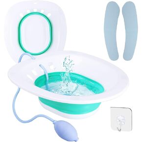 MTASTIC Sitz Bath for Toilet Seat- Soothes Hemorrhoids & Perineum, Suitable for Pregnant Women, Postpartum Care- Collapsible, Soaked Steam Relief of Vaginal/Anal Inflammation in Kuwait