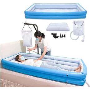 حوض استحمام طبي قابل للنفخ محمول لكبار السن وذوي الاحتياجات الخاصة، سرير مساعدات للاستحمام، حوض استحمام للبالغين وطريح الفراش لكامل الجسم، حوض استحمام قابل للنفخ للعناية المنزلية والمعاقين in Kuwait