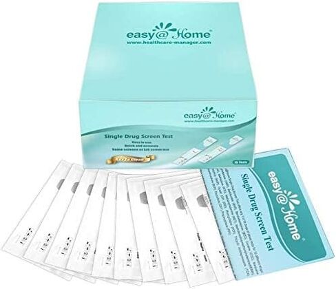 10 Pack - Easy@Home Marijuana (THC) Single Panel Drug Tests Kit - Individually Wrapped Single Panel THC Screen Urine Drug Test Kit with 50 ng/ml Cutoff Level - EDTH-114 in Saudi Arabia