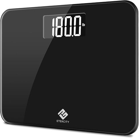 Etekcity Digital Bathroom Scale for Body Weight for People, Extra Wide Platform and High Capacity, Large Number and Easy-to-Read on Backlit LCD Display, 440 lb in Saudi Arabia
