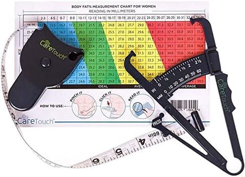 Care Touch Skinfold Body Fat Caliper Set, Measure Tape Included in Saudi Arabia