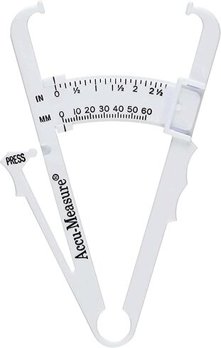 Accu-Measure Body Fat Caliper - جهاز قياس دهون الجسم المحمول باليد - فرجار Skinfold يقيس دهون الجسم للرجال والنساء in Saudi Arabia